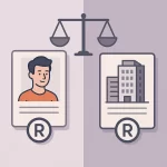 مقایسه جامع ثبت برند شخصی و شرکتی | تفاوتها، مراحل، مزایا